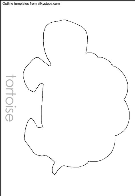 Tortoise Outline, Hibernation Crafts, Hibernation Activities, Outline Template, Alphabet Crafts, Nocturnal Animals, Craft Activities, Line Drawing, Tortoise