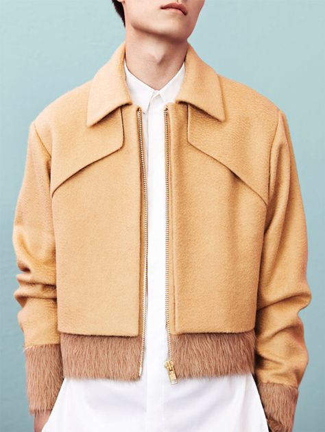 SEAN SUEN AW14 Fall Fashion Coats, Moncler Jacket, Prince Charming, Mode Inspiration, Womens Fashion Trends, Fashion Details, White Shirt, Rocker, A Man