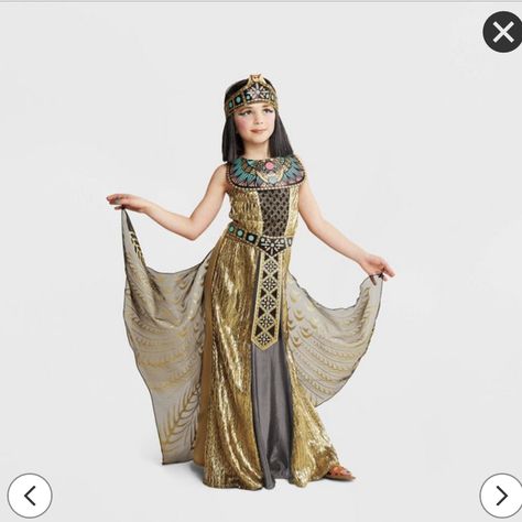 Front view 1 Halloween Gown, Cleopatra Halloween Costume, Cleopatra Halloween, Girl Group Costumes, Couple Halloween Costumes For Adults, Pirate Halloween Costumes, Greek Goddess Costume, Goddess Costume, Halloween Costumes Friends