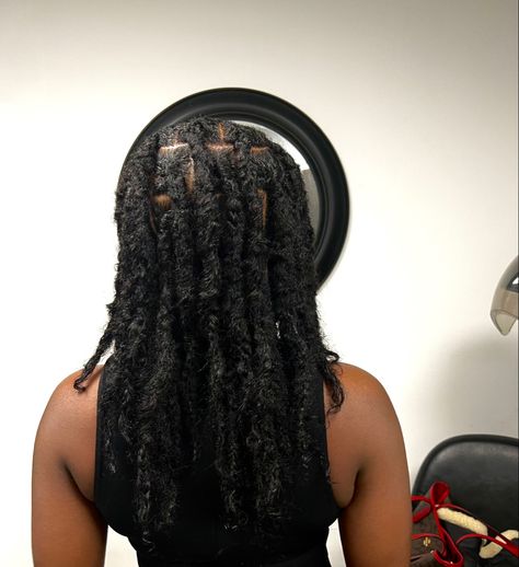 Jumbo locs on natural hair Jumbo Locs Black Women, Large Locs Black Women, Locs On Natural Hair, Loc Sizes, Large Locs, Jumbo Locs, Locs Black Women, Future Style, Loc Styles