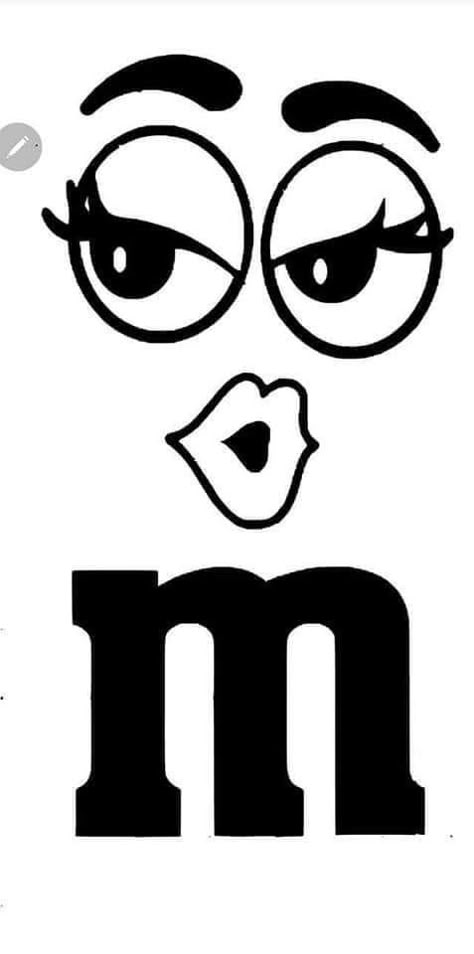 M&m Font For Cricut, M&m Faces Svg Free, M&m Faces, M&m Svg Free, M&m Svg, Cricut Ornaments, Terra Cotta Pot Crafts Diy, M&m Characters, Face Stencils