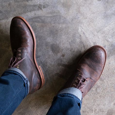 Grant Stone (@grantstone) posted on Instagram: “Before & After - We have received questions regarding how the waxed tobacco leather changes with wear. This pair has been treated more as…” • Oct 28, 2020 at 9:03pm UTC Grant Stone, Chukka Boots, Men's Fashion, Ankle Boot, Stone, Boots, Leather, How To Wear, On Instagram