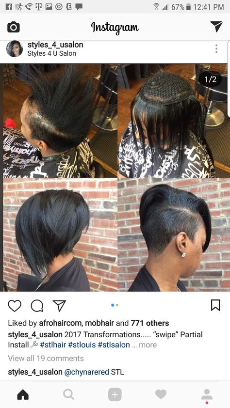 Hairstyles For Alopecia, African Hair Braiding, Short Weave Hairstyles, Black Hair Short Cuts, Shaved Side Hairstyles, Quick Weave Hairstyles, Short Sassy Hair, Side Hairstyles, African Hair