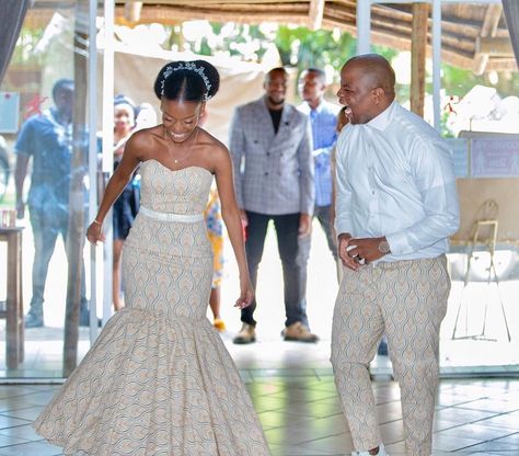 Traditional Dresses For Wedding, Lobola Outfits, Tswana Traditional Wedding Dresses, Tswana Traditional Dresses, Shweshwe Wedding Dresses, Sesotho Traditional Dresses, Seshoeshoe Dresses, Traditional Dresses African, Designed Outfits