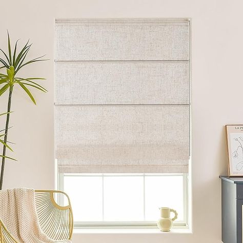 Amazon.com: Hiifroy Roman Shades for Windows, Light Filtering and Heat Blocking Roman Blinds for Home Living Room Door Bedroom, Linen Textured, 22" W x 48" H : Home & Kitchen Linen Roman Blinds Kitchen, Linen Blinds Roman, Woven Wood Roman Blinds, Tan Roman Shades, Roman Blinds Beige, Living Room Door, Room Doors, Roman Blinds, Window Shades