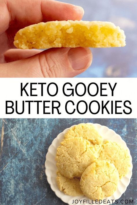 Keto Butter Cookies, Galletas Keto, 1000 Calorie, Gooey Butter Cookies, Gooey Butter, Keto Cookie Recipes, Postre Keto, Joy Filled Eats, Low Carb Cookies