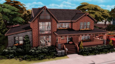 Large family house Sims 4 Large House Layout, Sims4 Big Family House, Sims 4 Large Family Home, Big Family House, Sims 4 Family House, Large Family Home, Family Of 7, Huge Houses, Sims 4 Family