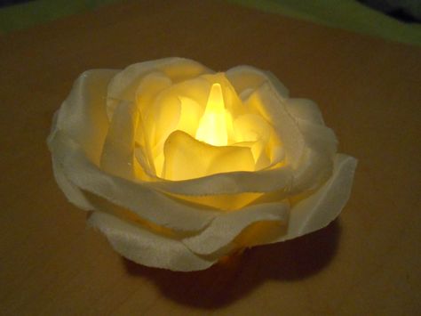 A tea light with fake rose petals hot glued to it Fake Rose Petals Diy Crafts, Rose Petals Craft, Fake Rose Petals, Tea Light Crafts, Candle Craft, Light Crafts, Wine Art, Diwali Decorations, Rose Lights