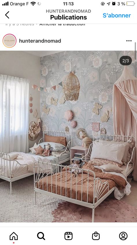 Baby Nursery Room Ideas, Sisters Bedroom Ideas, Baby Nursery Room, Art Styling, Shared Girls Room, Sister Room, Girl Room Inspiration, Sage Garden, Kids Rooms Inspo