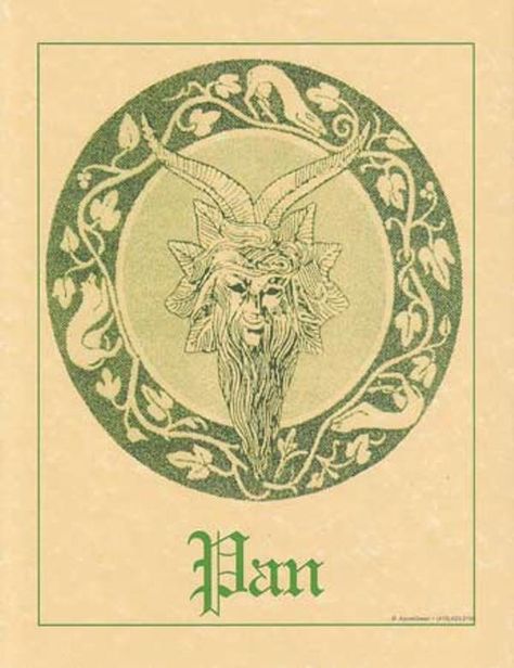 Pan Book of Shadows Page or Poster Wicca Pagan Witchcraft picclick.com Witchcraft Supplies, Pagan Witch, A Goat, Beautiful Posters, Spell Book, Greek Gods, Gods And Goddesses, Book Of Shadows, Ancient Art