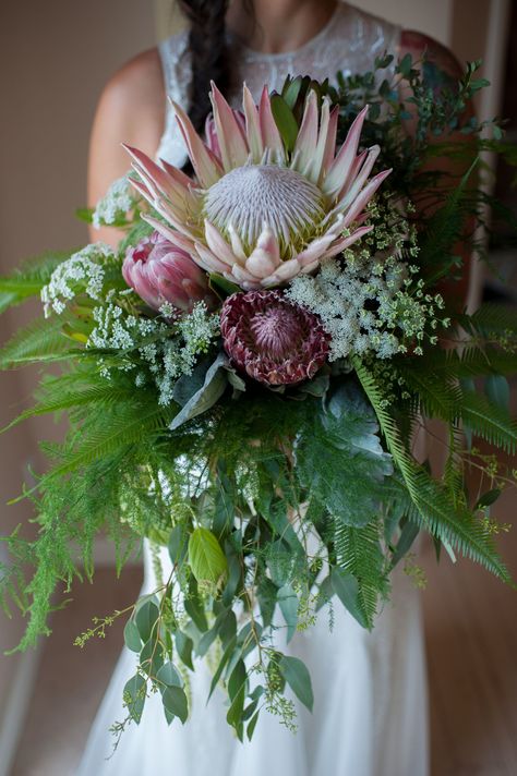 Unusual Succulent and Fern Bouquet Fern Bouquet, California Forest, Oxford Exchange, Rustic Wedding Ideas, Floral Tiara, Reception Tablescapes, Beautiful Wedding Flowers, Rustic Wedding Venues, Wedding Hair Flowers