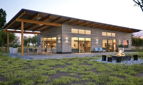 Backed by startup incubator Y Combinator, Acre Designs is poised to transform the house building industry with prefabricated, net zero energy homes that are affordable and sustainable. Zero Energy House, Shed Homes, Metal Building Homes, Steel Buildings, Eco House, Design Innovation, Industrial Buildings, Container Homes, Sustainable Architecture