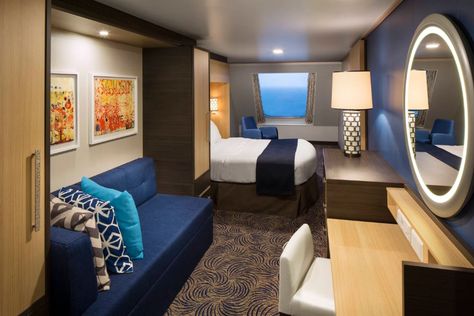 The 5 best cabin locations on any cruise ship Ovation Of The Seas, Pullman Bed, Cruise Rooms, Ship Sails, Best Cruise Deals, Navigator Of The Seas, Anthem Of The Seas, Royal Caribbean Ships, A Room With A View