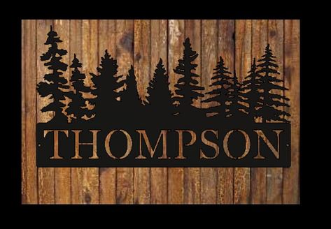 Driveway Sign, Custom Garage Signs, Metal House Signs, Cabin Signs, Cottage Signs, Tree Signs, Lake Decor, Personalized Metal Signs, Wooden Name Signs