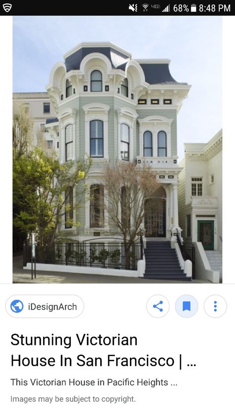 Victorian Exterior, Mansard Roof, Pacific Heights, Victorian Architecture, Exterior Paint Colors, Paint Colors For Home, Style At Home, Historic Homes, Home Fashion