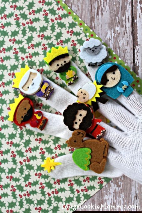 Nativity Puppets, Nativity Finger Puppets, Tough Cookie, Fun Christmas Crafts, Finger Puppet, Finger Puppets, Fun Christmas, Juggling, Christmas Inspiration