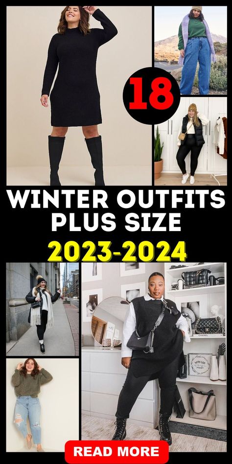 If you have concerns about dressing to flatter a big stomach, our winter outfits plus size 2023 - 2024 include a variety of figure-flattering options that provide both comfort and style. From flowy tops to empire-waist dresses, our collection ensures you feel confident and fabulous, no matter the occasion. Business Casual Plus Size Outfits Winter, 2024 Plus Size Outfits, 2024 Fashion Plus Size, Plus Size Dressy Casual, Plus Winter Outfits 2023, Plus Size Winter 2023 Outfits, Plus Fashion 2023, 2024 Fashion Trends Plus Size, Date Night Outfit Winter Plus Size