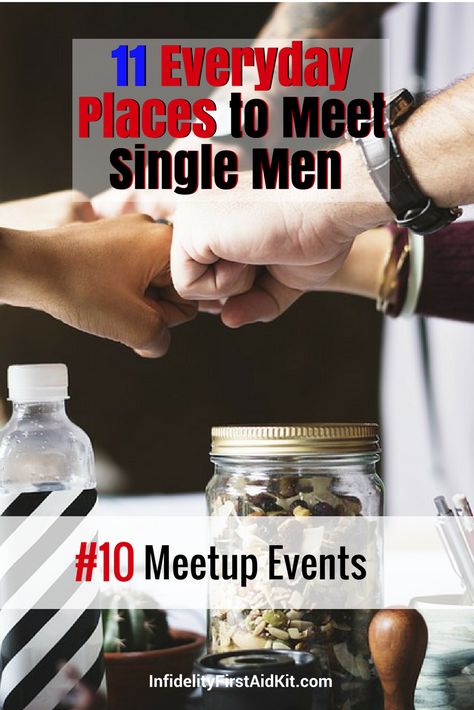 Your next boyfriend or future husband could arrive in any moment? Will you be ready? You don't have to go to bars and you can still meet guys online. But your dream man could pop up in these 10 places. And it could happen today! Number 10 "Meetup.com Events" are great places to meet men with similar interests, hobbies and passions. Check out the other 9 places at https://www.infidelityfirstaidkit.com/places-women-over-40-meet-single-men Best Conversation Starters, Meet Single Men, How To Be Single, Meet Guys, Wealthy Men, Best Relationship Advice, Attract Men, Christian Men, Meet Singles