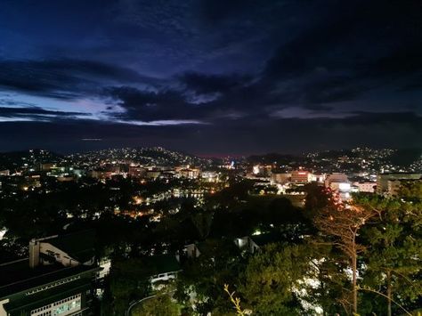 View from SM Baguio Baguio At Night, Baguio Night View, Baguio, Travel Pictures, At Night, Travel