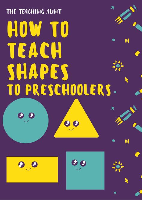 School Readiness Activities, Shapes Lessons, Shape Activities Preschool, Shapes Flashcards, Shapes Kindergarten, Teaching Shapes, Teaching Plan, Shapes Preschool, How To Teach Kids