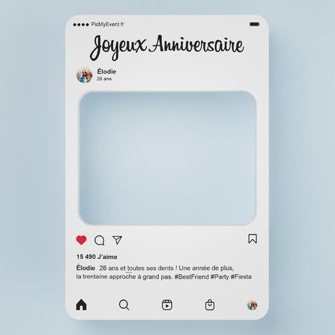 Feed Insta, Instagram Design, Instagram Feed, Photo Booth, Photo Frame, Birthday, Frame, Instagram, Design