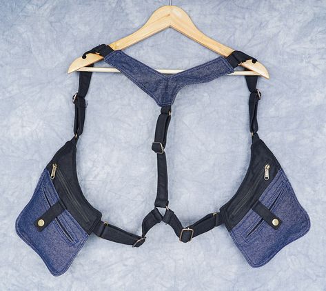 Shoulder Holster Bag, Shoulder Holster, Holster Bag, Blue Belt, Adjustable Bag, Big Pocket, Travel Time, Smart Phones, Pocket Belt