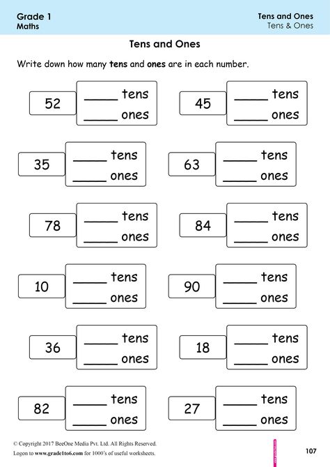 First Grade| Class 1 Tens & Ones Worksheets|grade1to6.com Year 1 Maths Activities Worksheets, Mental Math Grade 1 Worksheet, Mathematics Grade 1 Math Worksheets, Grade 1 Math Worksheets Free Printable, Grade 2 Math Worksheets Free Printable, Fun Math Worksheets 2nd Grade, Mental Maths Worksheets For Grade 1, 1st Grade Math Worksheets Free Printable, First Grade Math Worksheets Free