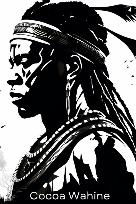 African Warrior Drawing, African Warrior, Warrior Drawing, Gifts, Quick Saves, Art