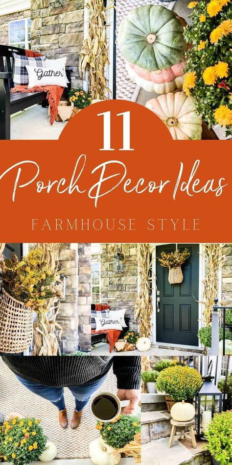 Rustic Fall Front Porch Decor, Diy Fall Decorations Outdoor, Simple Fall Front Porch Ideas, Fall Outside Decor Front Porches, Porch Arch, Fall Outdoor Decor Front Porch, Front Porch Fall Decorating Ideas, Farmhouse Fall Front Porch, Outdoor Decor Front Porch