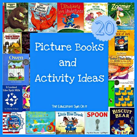 Book Themed Activities, Books With Activities, Picture Book Activities, Literature Activities, Books And Activities, Library Lessons, Mentor Texts, Read Alouds, Preschool Books