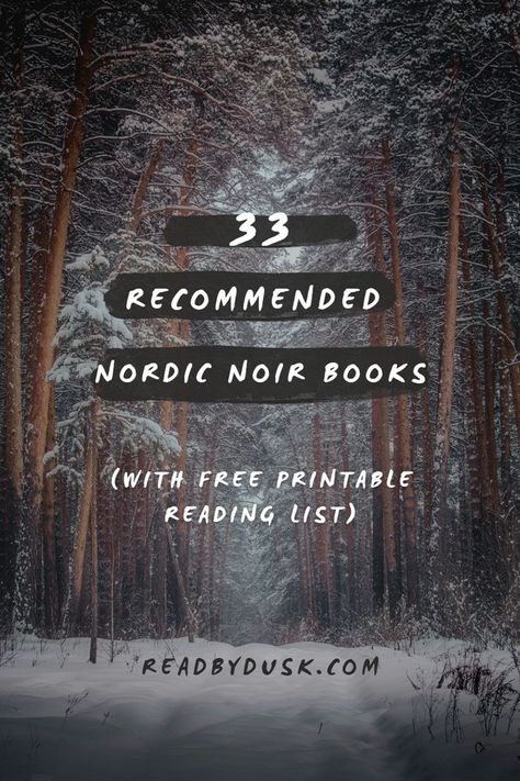 picture of a forest with the text saying 33 recommended nordic noir books with free printable reading list at readbydusk.com Nordic Noir, Message Bible, Christmas Reading, Personality Development, Book Dragon, Book Blogger, What To Read, Book Themes, Reading List