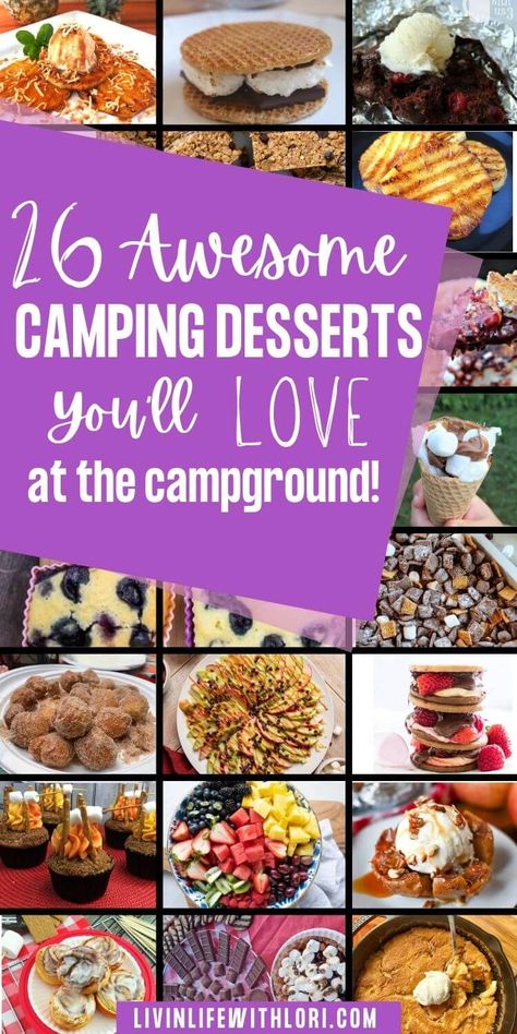 Looking for camping desserts? From no-bake dessert recipes to ones that you can cook right over the campfire, your taste buds will love these camping dessert recipes.