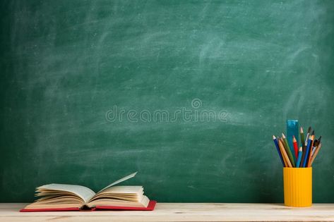 Education and reading concept - group of colorful books on the wooden table in the classroom, blackboard background. Photo about chalk, science, learn, stack, read, colorful - 154242472 Classroom Blackboard Background, Classroom Blackboard, Powerpoint Background Free, Papan Tulis Kapur, Blackboard Background, Colorful Books, Math Design, Classroom Background, Background For Powerpoint Presentation