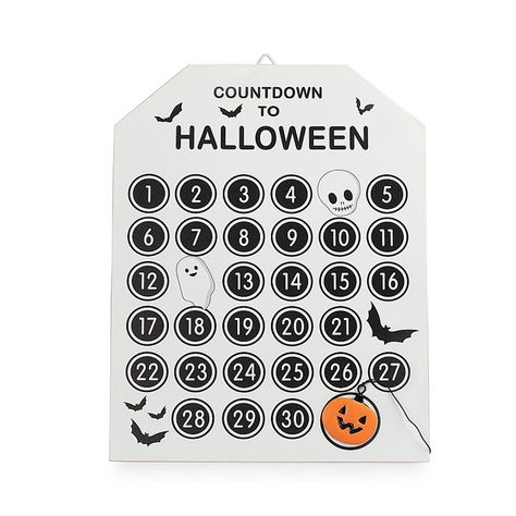 Halloween Calendar, Countdown To Halloween, Holiday Decor Halloween, Classic Halloween, Halloween Sign, Halloween 1, Svg Halloween, Halloween Make, Black Bedding