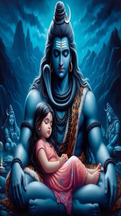 Shiv And Devotee, Lord Rudra, Jay Bholenath, Bal Krishna Video, Jai Bholenath, Shiva Images, Cute Panda Drawing, Lord Shiva Sketch, Deer Photography