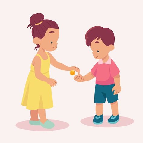 Free vector hand drawn siblings illustra... | Free Vector #Freepik #freevector #family-illustration #hand-drawn-family #siblings #family-kids Sibling Illustration, Siblings Illustration, Siblings Drawing, Family Illustration, Love Illustration, Psd Icon, Vector Hand, Family Kids, Vector Photo