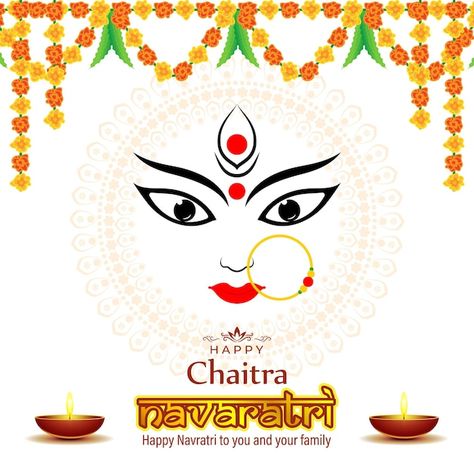 Vector illustration of happy navaratri w... | Premium Vector #Freepik #vector #navarathri #navratri-banner #navratri-background #navratri-durga-puja Durga Navratri, Navratri Quotes, Diwali Message, Chaitra Navratri, Navratri Festival, Navratri Chaniya Choli, Quotes Status, Quotes Messages, Navratri Special