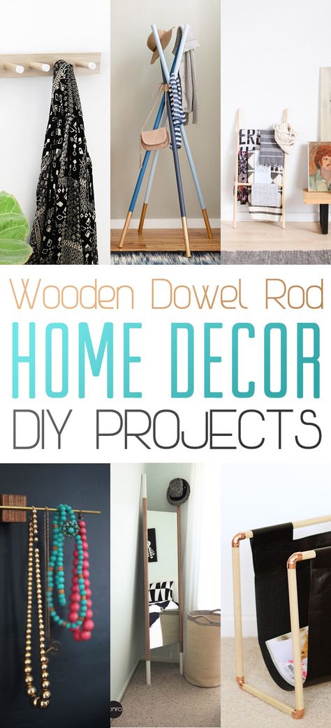 Wooden Dowel Rod Home Decor DIY Projects - The Cottage Market Dowel Rod Crafts, Dowel Projects, Dowel Art, Diy Projects Decor, 1960s Home Decor, Diy Furniture Makeover Ideas, Earthy Chic, Diy Projects To Sell, Cottage Market