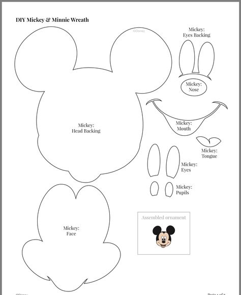 The official website for all things Disney: theme parks, resorts, movies, tv programs, characters, games, videos, music, shopping, and more! Torturi Baby Shower, Minnie Mouse Template, Mickey Mouse Template, Mickey Craft, Γενέθλια Mickey Mouse, Mickey Mouse Crafts, Mickey Mouse Birthday Cake, Fiesta Mickey Mouse, Mickey Mouse Silhouette