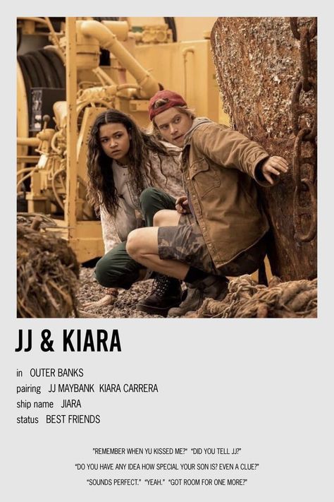 Kiara From Outer Banks, Outer Banks Poster, Jj And Kiara, Jj Kiara, Album Cover Wall Decor, Netflix Poster, Sarah Johns, Film Posters Minimalist, The Pogues