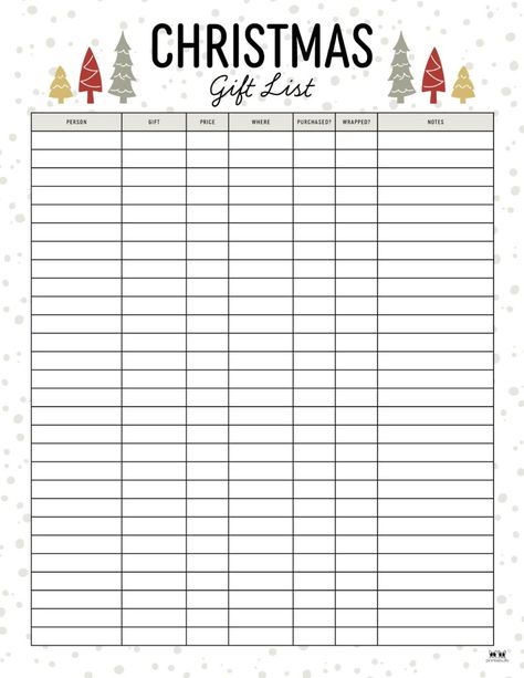 Choose from 20 unique Christmas gift list templates to keep track of all your Christmas gift buying over the holidays. Print from home. 100% FREE! Christmas Shopping List Template, Gift Tracker Free Printable, Christmas Gift List Printable Free, Christmas Shopping List Printable Free, Christmas Shopping List Printable, Christmas Present List, Christmas List Template, Gift List Printable, Shopping List Template