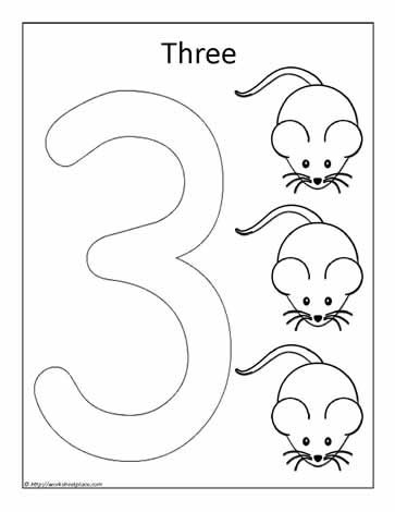 Color the Number 3 Number 3 Worksheet, Colouring Worksheet, Learn To Write Numbers, Fall Preschool Worksheets, Color The Number, Kindergarten Math Worksheets Addition, Preschool Number Worksheets, Worksheet For Kindergarten, Coloring Worksheet