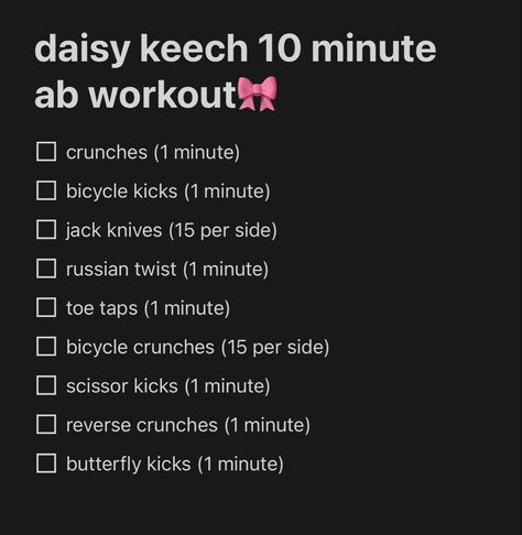 Keech Peach, Hourglass Abs Workout, Angel Workout, Teen Workout Plan, Female Experience, Daisy Keech, Bands Workout, Hourglass Workout, 10 Minute Ab Workout