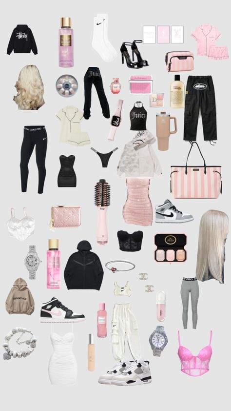 #wallpaper #outfitinspo #beauty #pink #grey #white #blackandwhite #black #girlboss #baddie #chavgirl #chavvy #girly #aesthetic #outfit #outfitideas #fitinspo #fit #wishlist #ideas #xx Girly Aesthetic Outfit, Chav Outfits, Stylish Outfits Casual, Wishlist Ideas, Girly Aesthetic, Stylish Summer Outfits, Trendy Outfits For Teens, Cute Lazy Day Outfits, Lazy Day Outfits