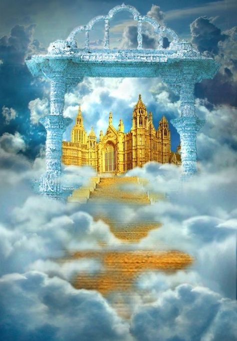 Heaven Images, Heaven Pictures, Heaven Painting, Direct Communication, Stairs To Heaven, Jesus Artwork, Course In Miracles, Heaven Art, A Course In Miracles