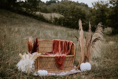 Ashley Leffew Photography Fall Photoshoot Setup Ideas, Christmas Mini Sessions Outdoor, Fall Mini Shoot, Mini Session Themes, Boho Photography, Mini Photo Shoot, Photography Set Up, Fall Backdrops, The Big Wedding