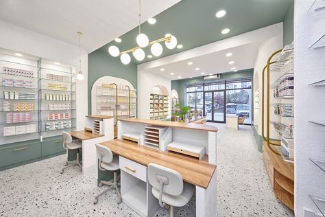 Pharmacy Interior, Pharmacy Decor, Pharmacy Store, Pharmacy Design, Store Design Interior, Brick And Mortar, Design Guide, Retail Space, Shop Interiors