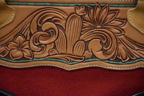 Leatherwork Patterns, Leather Tutorial, Tooled Leather Handbags, Leather Working Patterns, Leather Tooling Patterns, Tooling Patterns, Leather Engraving, Tandy Leather, Leather Crafting