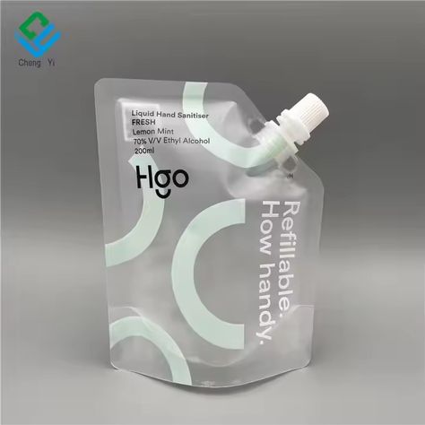 Biodegradable Stand Up Pouch Biodegradable Spout Bags Liquid Plastic Pouches Custom Stand Up Spout Pouch 200ml - Buy Frosted Transparent Refillable Liquid Stand Up Pouch With Spout food Grade Stand Up Pouch matte Plastic Refill Pouches Body Scrub Packaging Bags With Nozzle Product on Alibaba.com Liquid Soap Packaging, Scrub Packaging, Skincare Lotion, Spout Pouch, Happy Human, Liquid Plastic, Refill Pouch, Pouch Packaging, Plastic Pouch