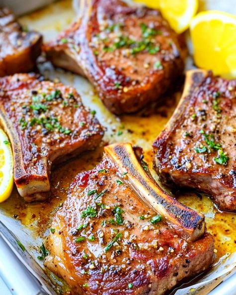 Easy Oven Baked Lamb Chops | Baked Lamb Recipes, Oven Baked Lamb Chops, Lamb Chops Oven, Lamb Recipes Oven, Easy Lamb Chop Recipes, Easy Lamb Chops, Lamb Loin Chop Recipes, Garlic Lamb Chops, Baked Lamb Chops